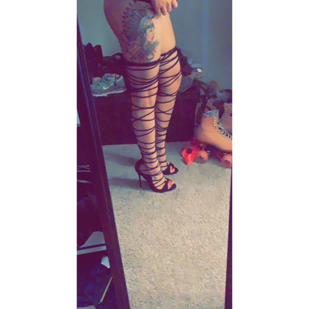 Thigh high lace up Heels (Simmi London)